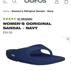 OOFOS Women's OOriginal Sandal - Navy